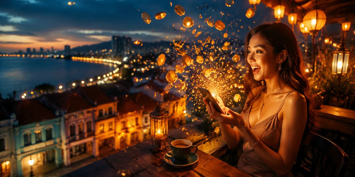 Malaysian users in Penang accessing mobile casino with protected data privacy