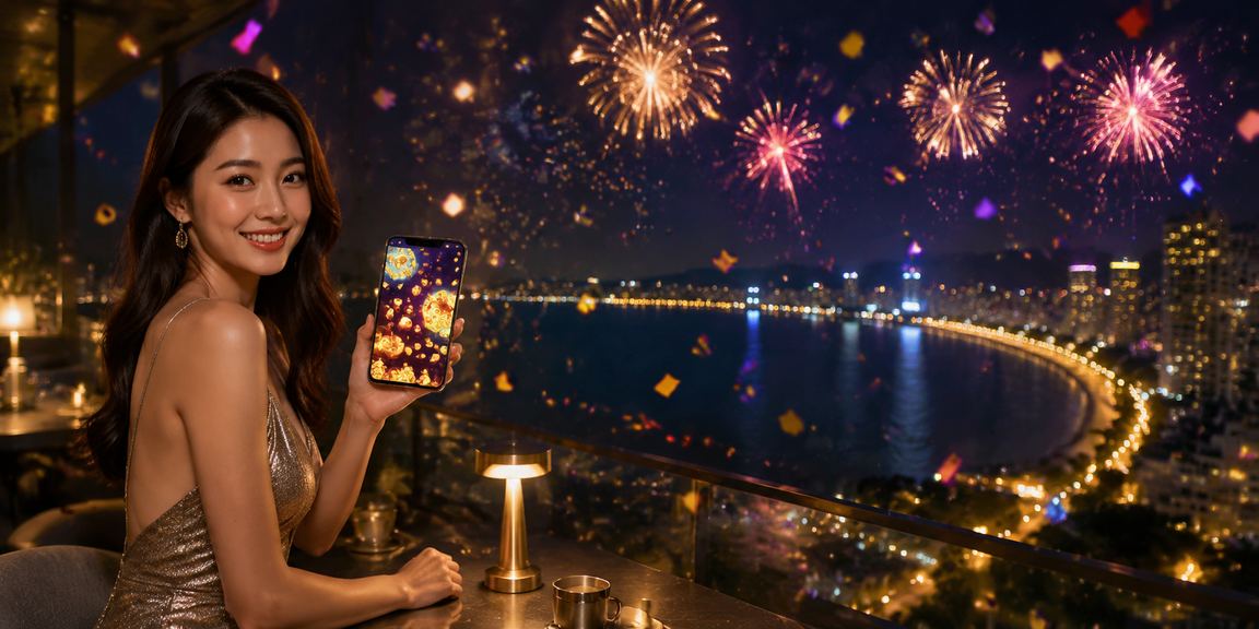 A player in Penang accessing the agh30 mobile casino on a smartphone