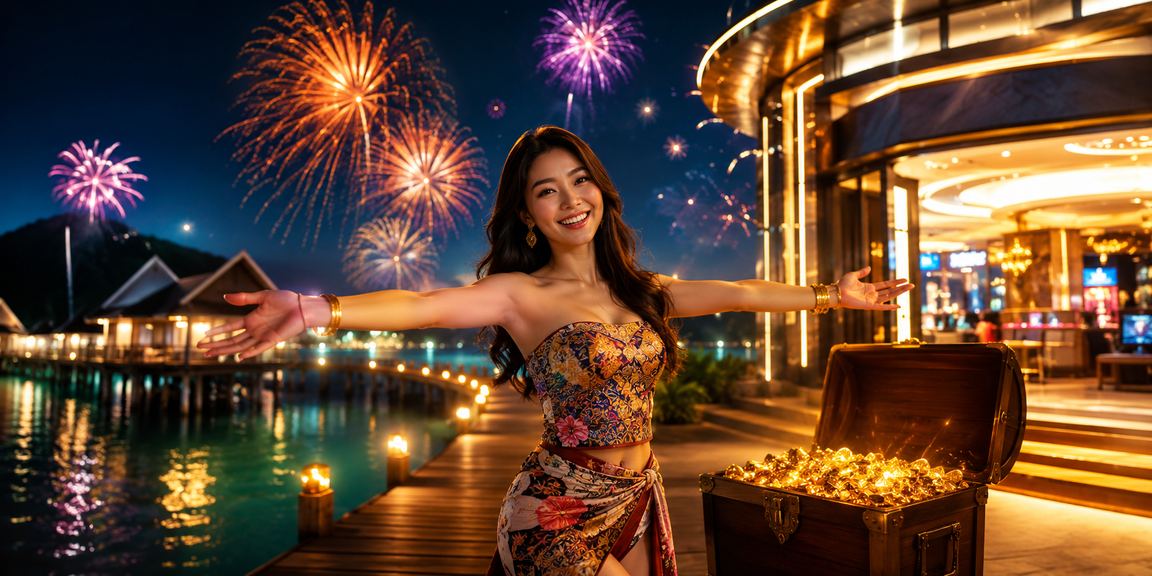 A Malay-style entertainment casino atmosphere in Sabah, Malaysia, with live gaming tables